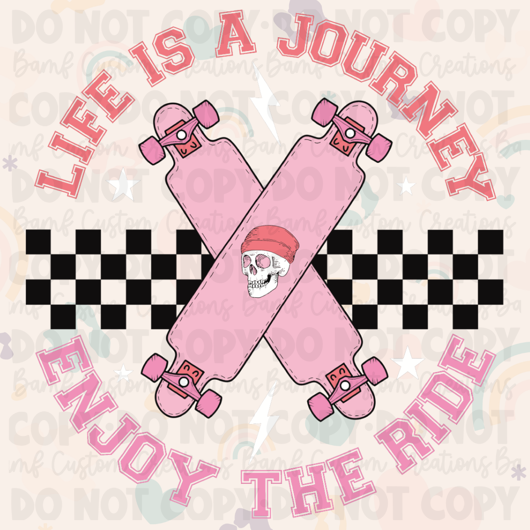 0529 | Life is a Journey, Enjoy the Ride | Stickercal