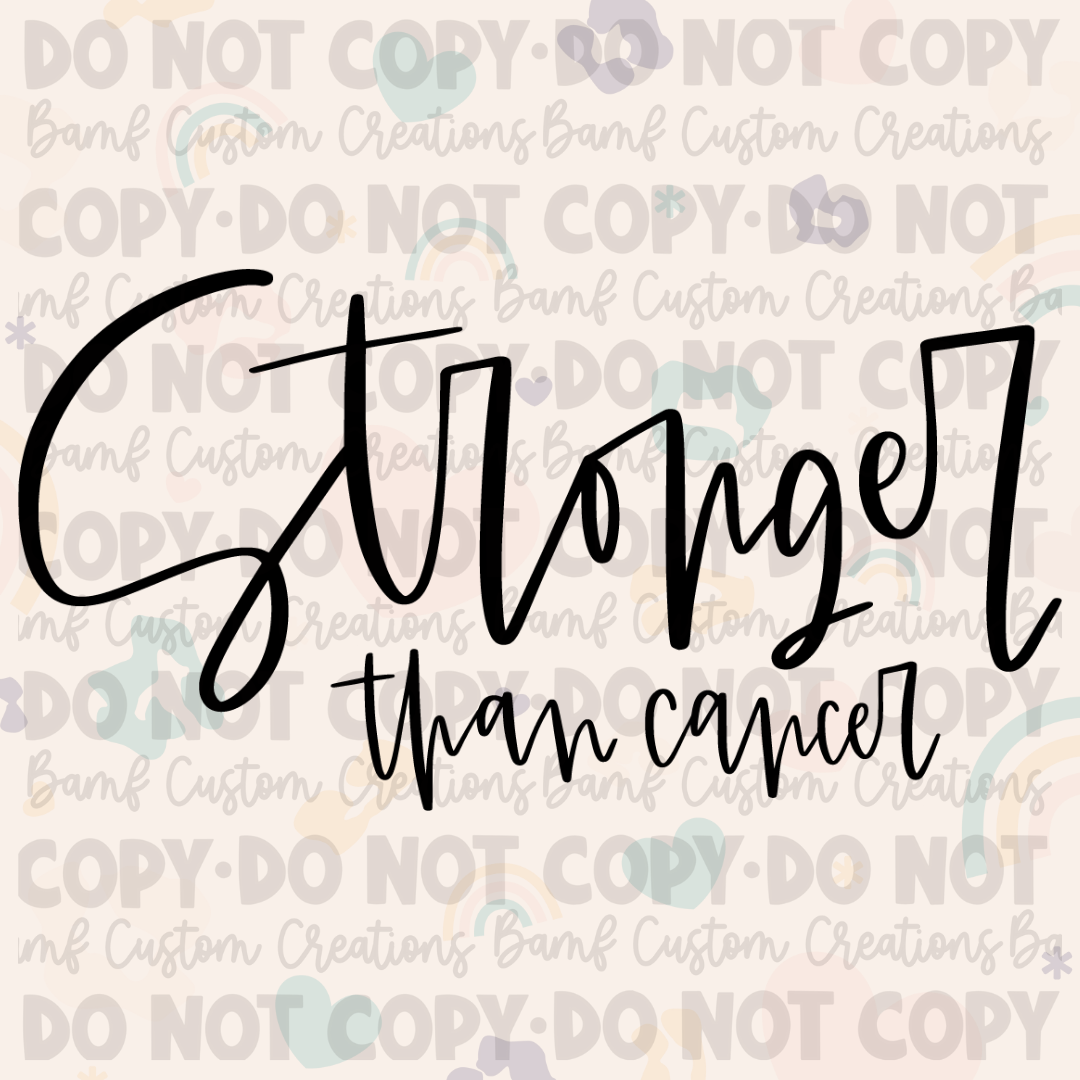 0637 | Stronger than Cancer | Stickercal