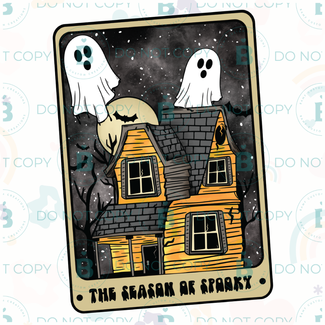 0746 | The Season of Spooky Tarot Card | Stickercal