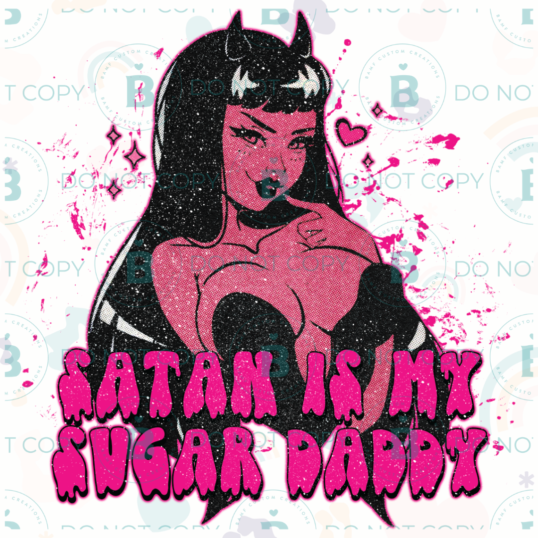 0876 | Satan is my Sugar Daddy | Stickercal