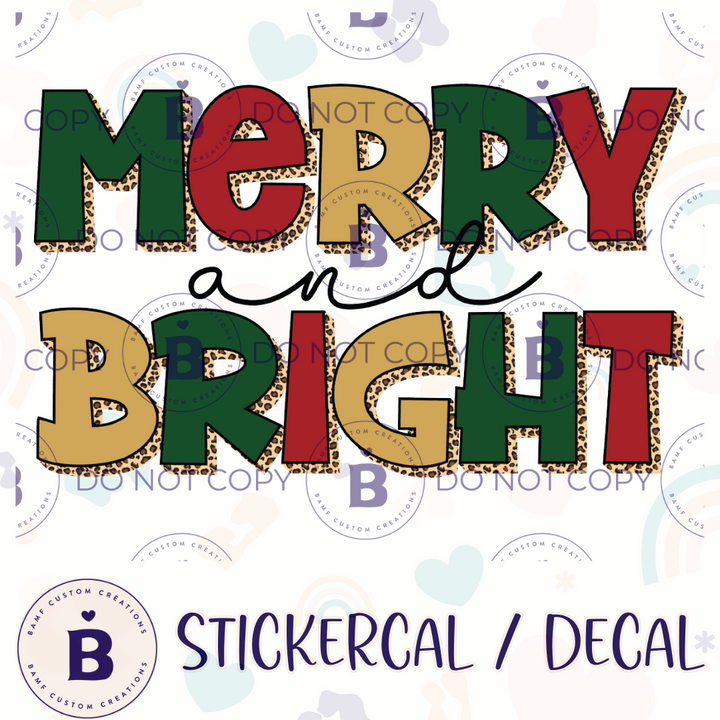0911 | Merry & Bright | Stickercal