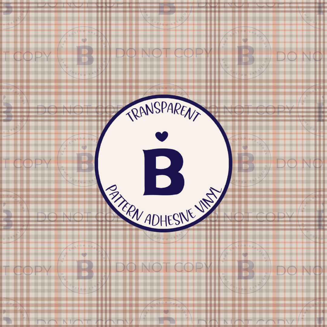 2046 | Tan Plaid | Pattern Vinyl