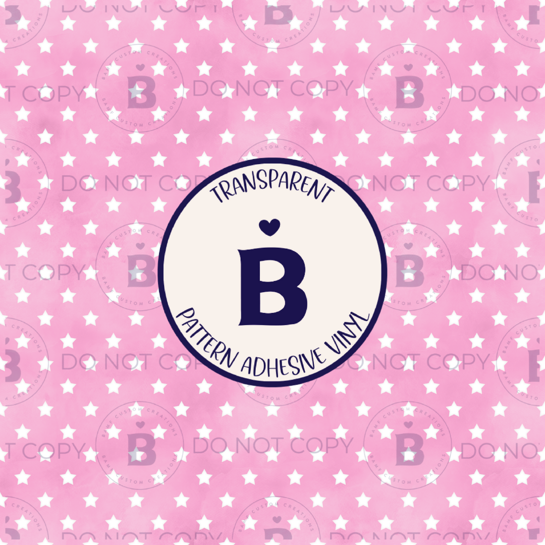 2093 | Pink Stars | Pattern Vinyl