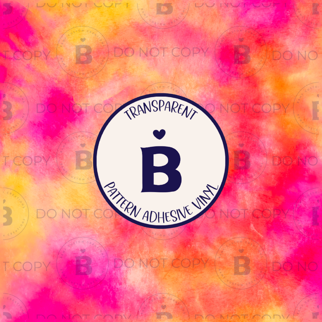 2100 | Pink & Orange TieDye | Pattern Vinyl