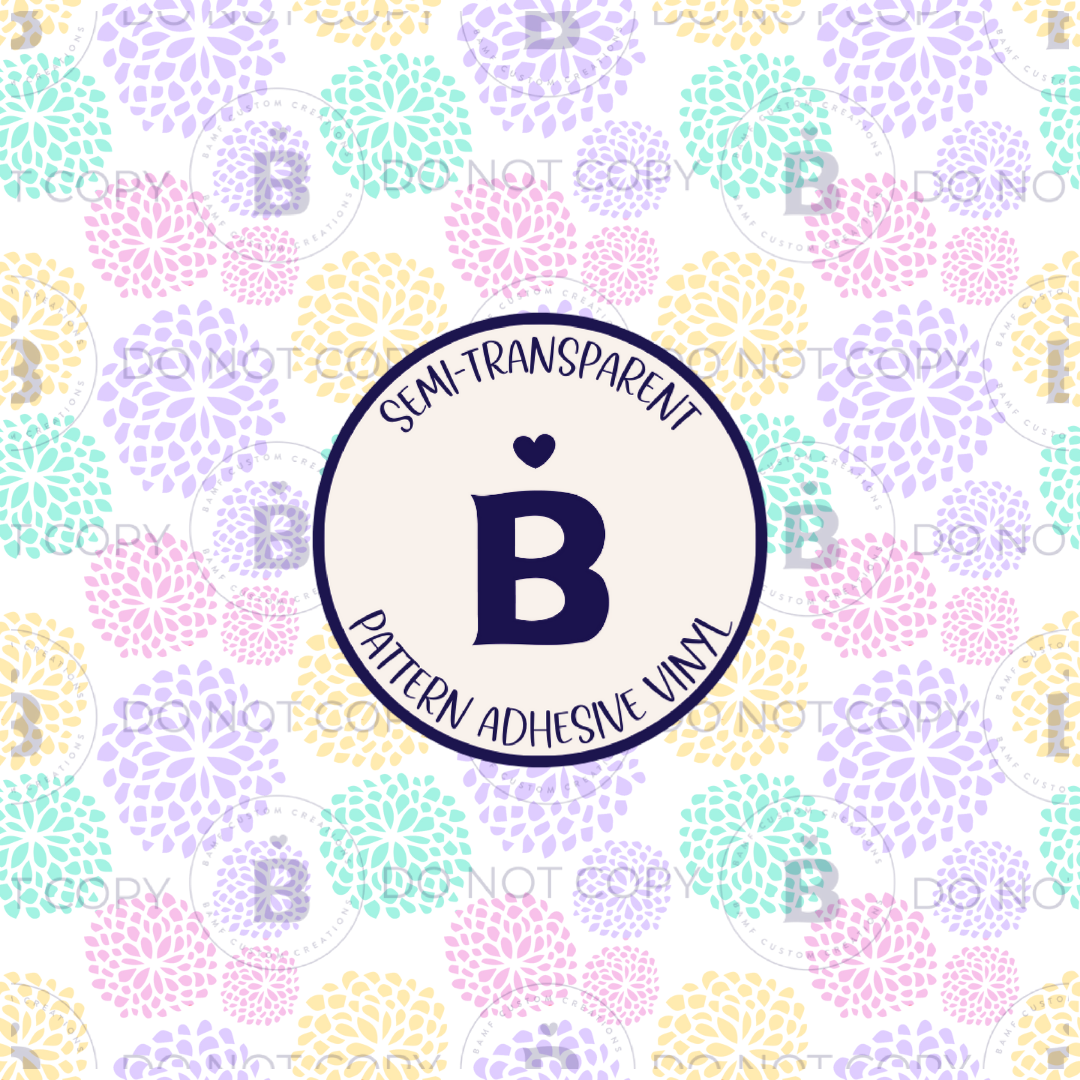 2121 | Pastel Blooms | Pattern Vinyl