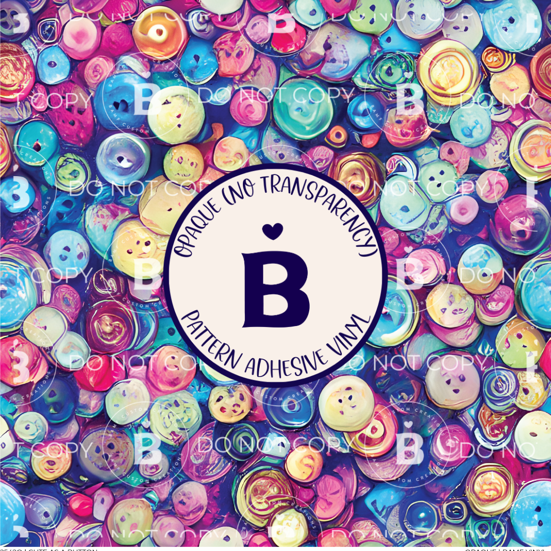 2542 | Cute As A Button | Pattern Vinyl