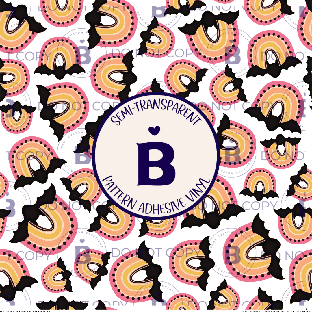 2549 | Batty Rainbow | Pattern Vinyl