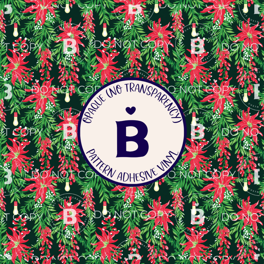 2640 | Red & Green Holiday | Pattern Vinyl