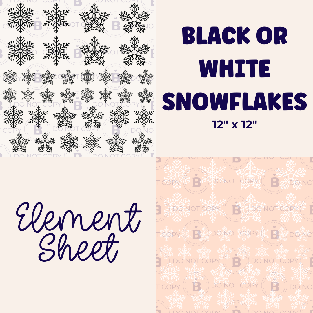 E027 | Snowflakes | Element Sheet