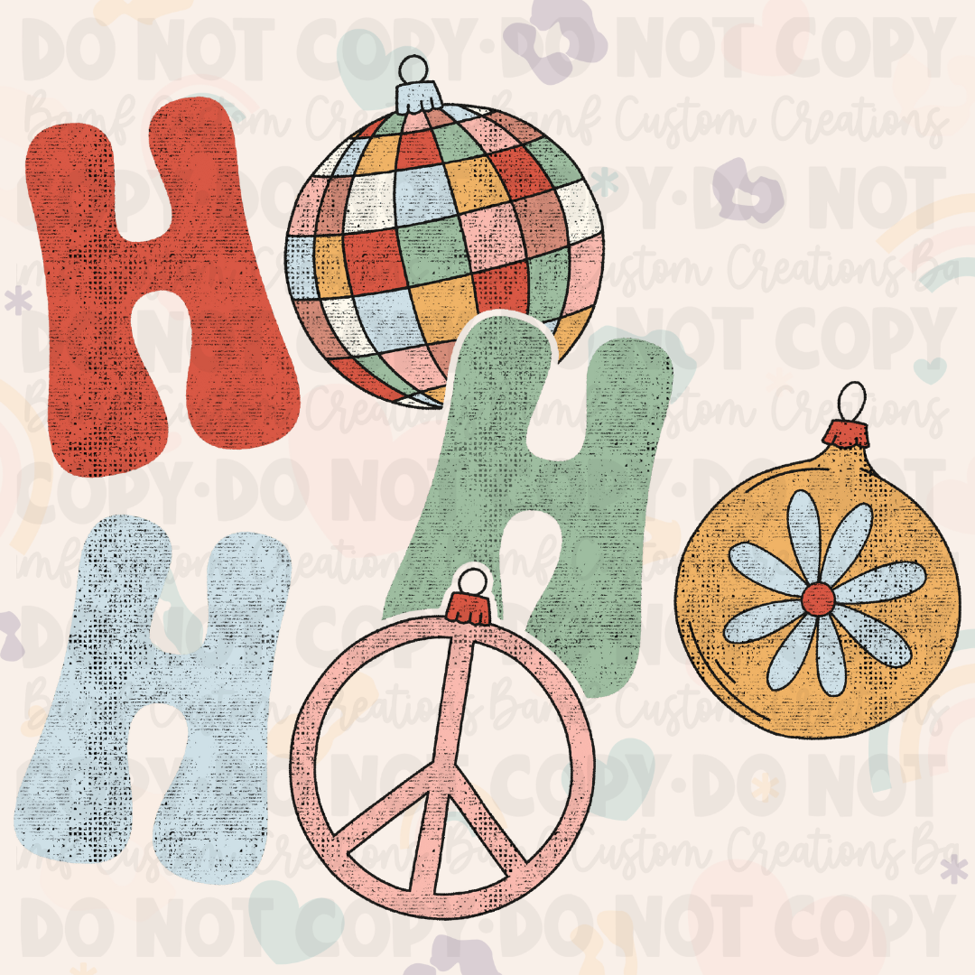 0440 | Retro Ho Ho Ho | Stickercal