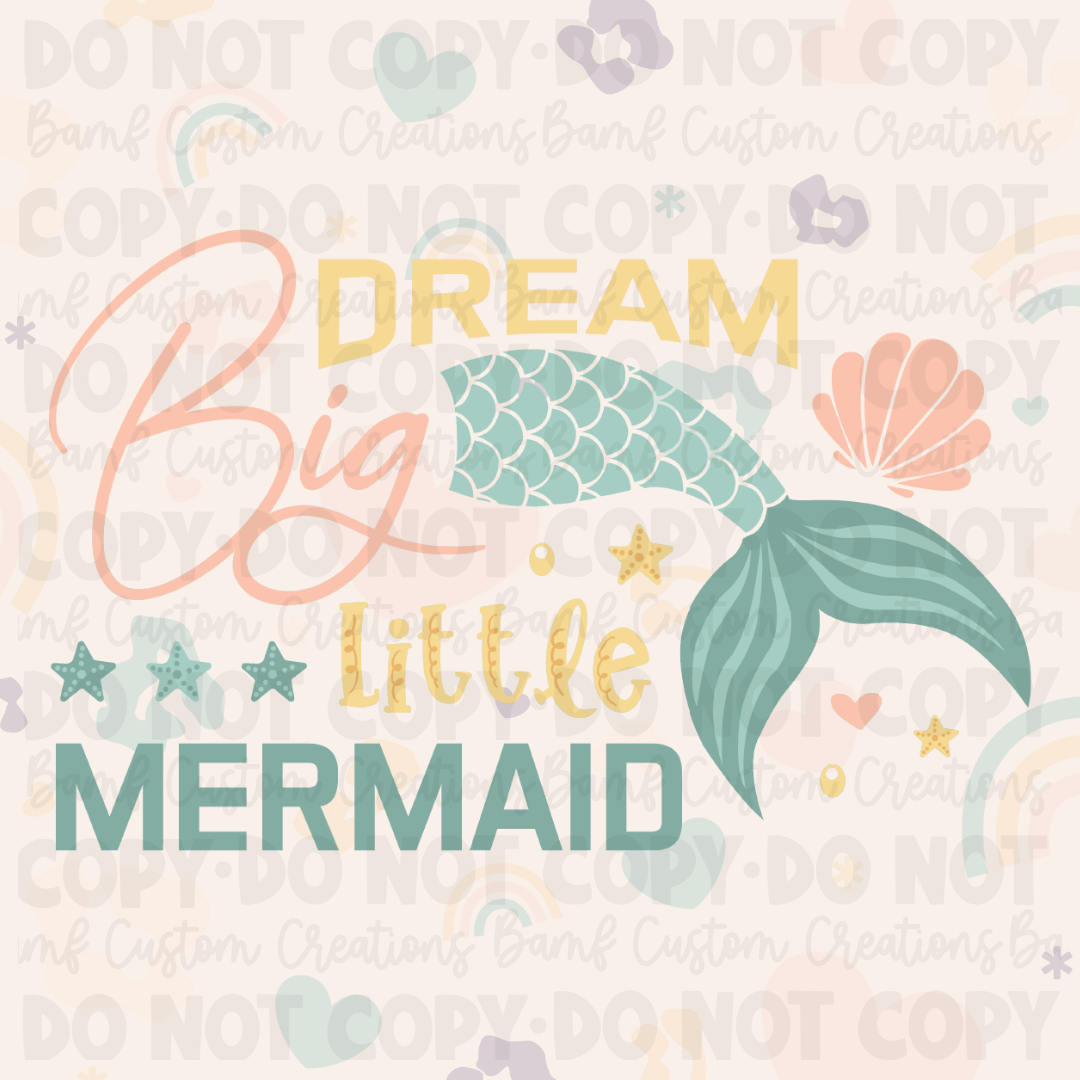 0459 | Dream Big Little Mermaid | Stickercal
