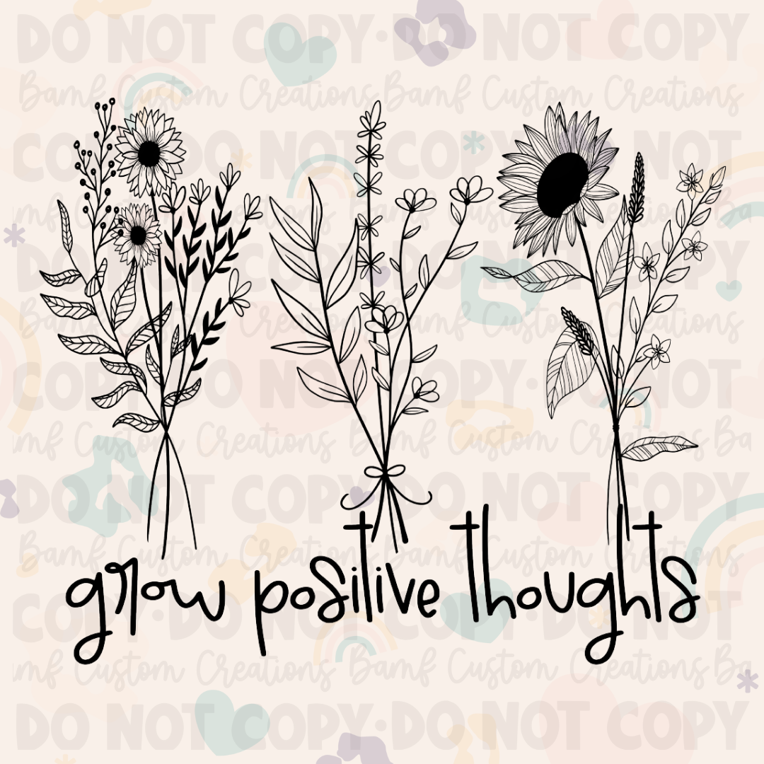 0072 | Grow Positive Thoughts | Stickercal