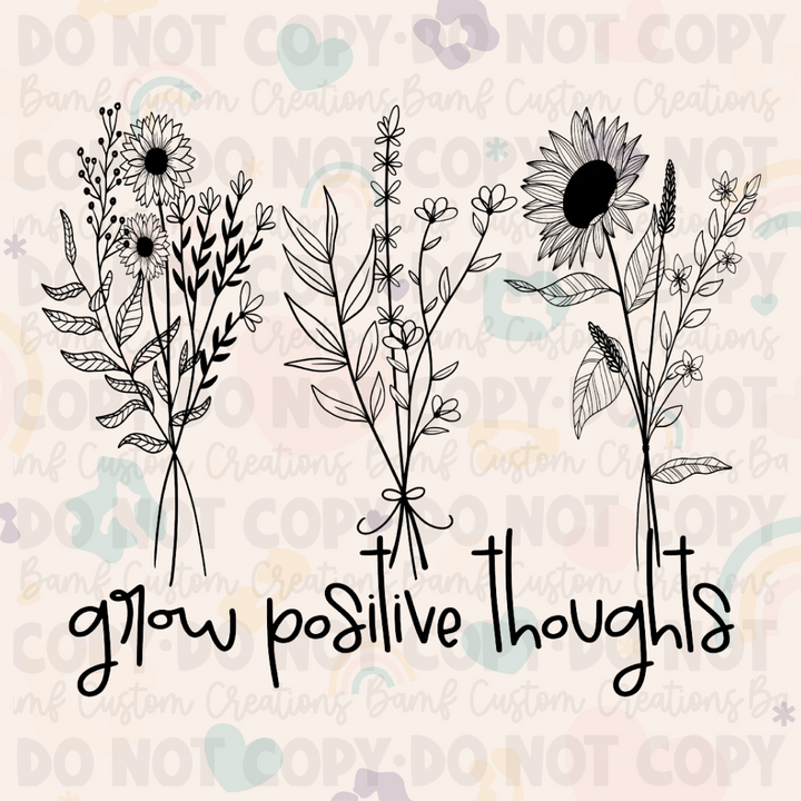 0072 | Grow Positive Thoughts | Stickercal