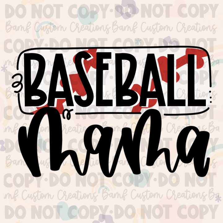 0114 | Baseball Mama | Stickercal