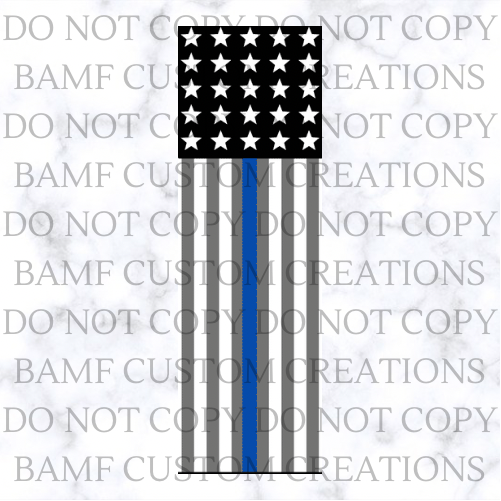 Blue Line Flag | Pen Wrap | Digital Download