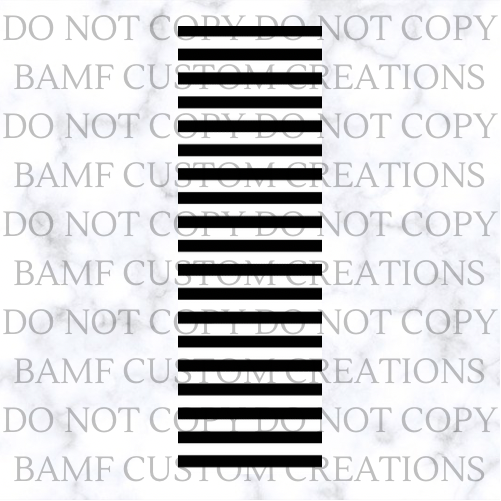 Black Stripe | Pen Wrap | Digital Download