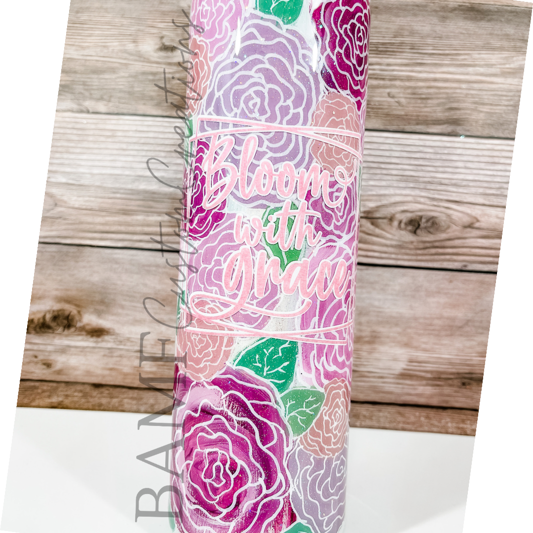 Handpainted Line Floral Tumbler | How to Breakdown Material Cost