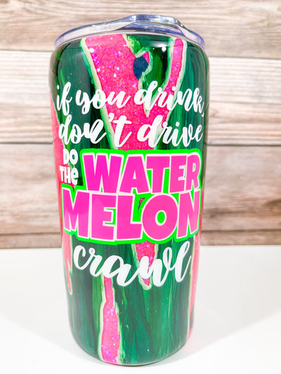 Distressed Peekaboo Watermelon Tumbler | Freebie Download & Supply List