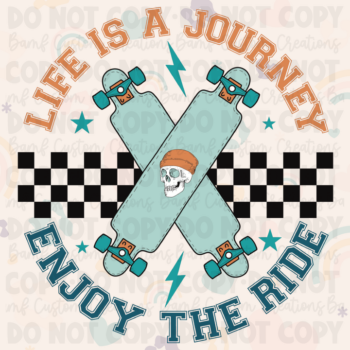 0529 | Life is a Journey, Enjoy the Ride | Stickercal