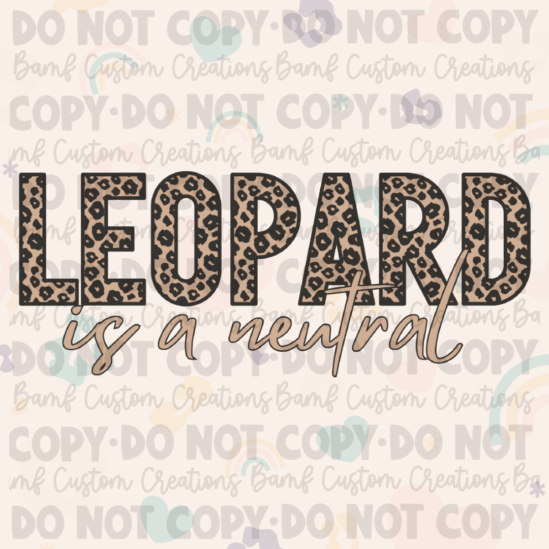0553 | Leopard Is A Neutral | Stickercal