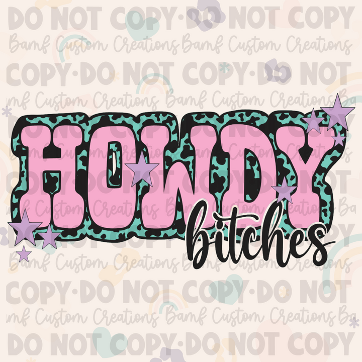 0563 | Howdy Bitches | Stickercal