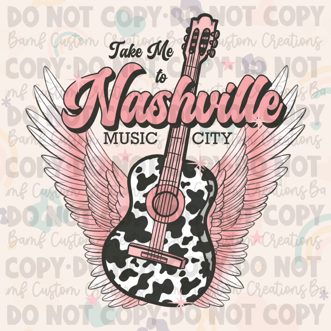 0564 | Take Me to Nashville Music City | Stickercal