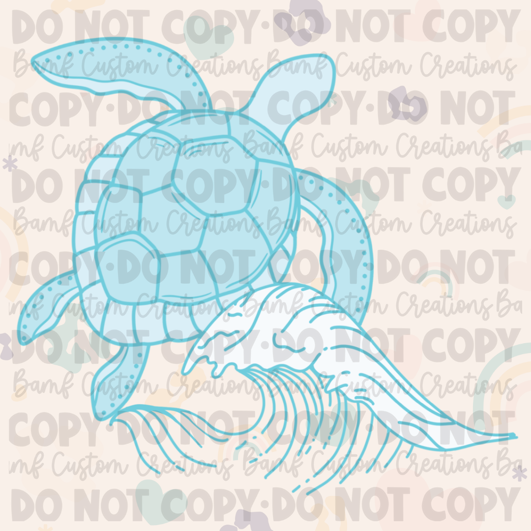 0592 | Turtle Wave | Stickercal