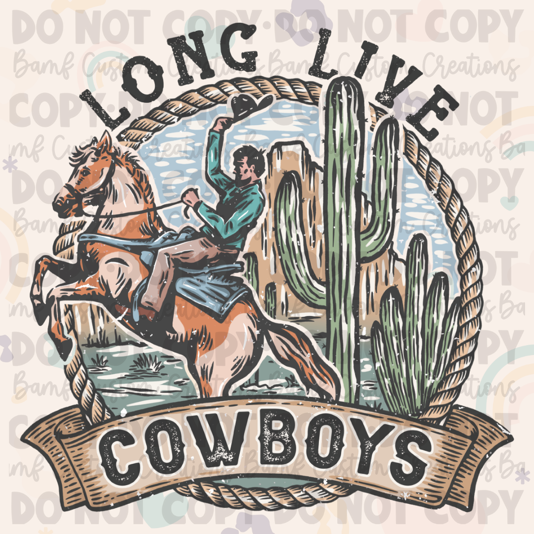 0623 | Long Live Cowboys | Stickercal – BAMF Custom Creations