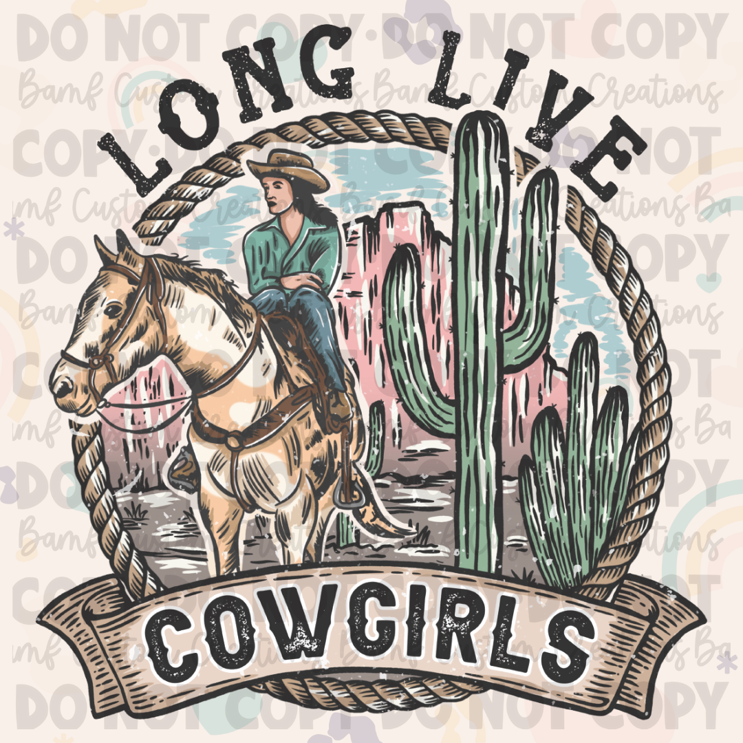 0624 | Long Live Cowgirls | Stickercal