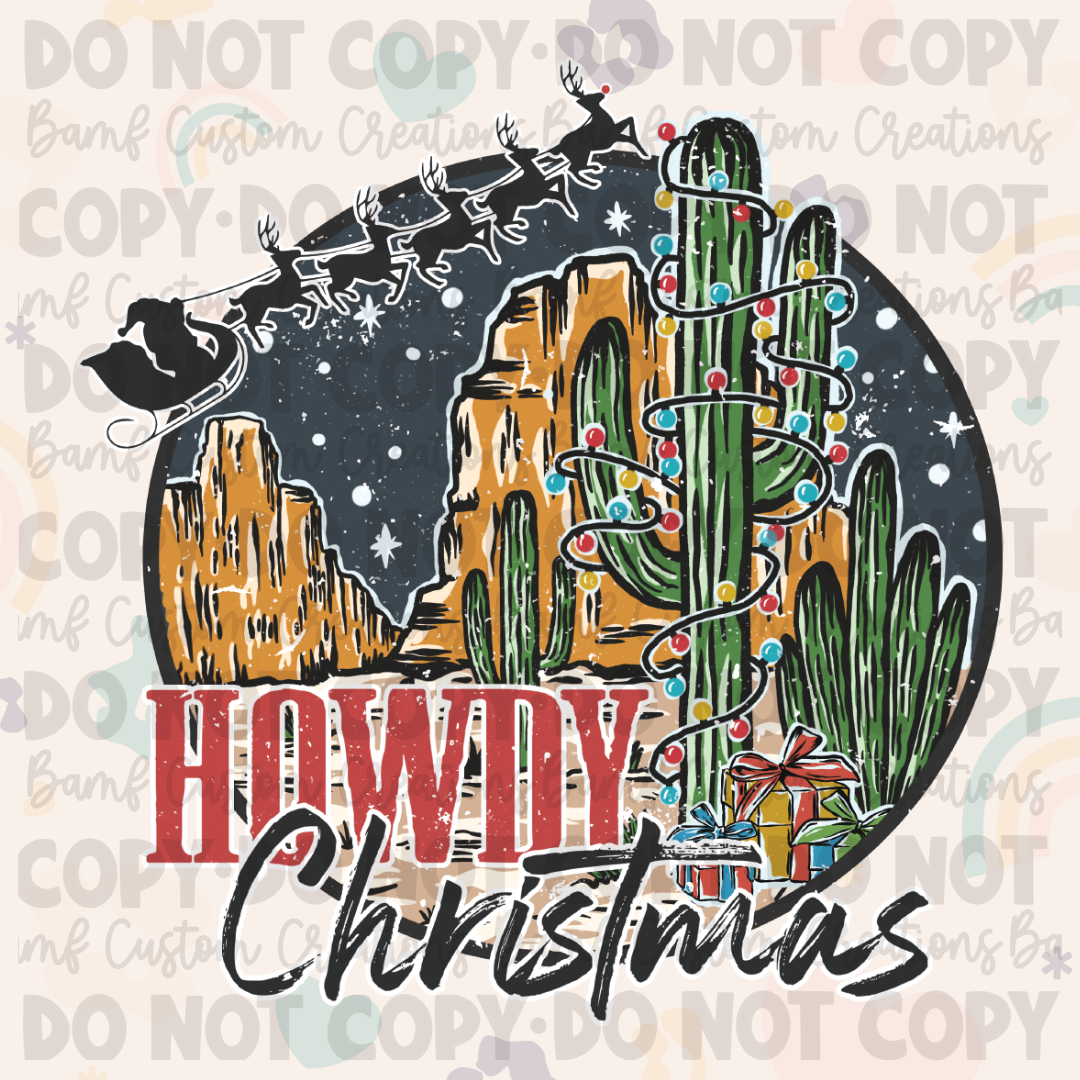 0629 | Howdy Christmas | Stickercal