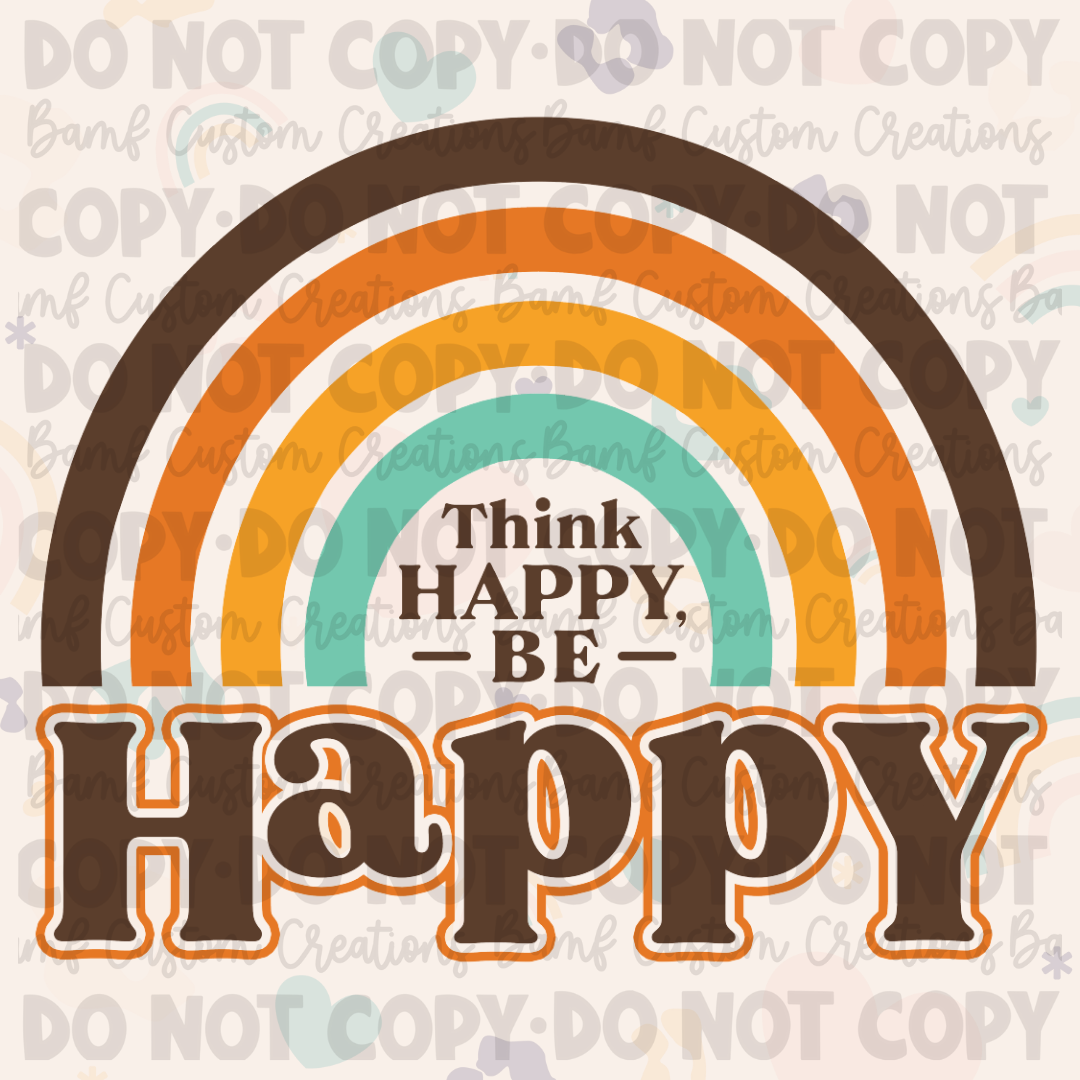 0634 | Think Happy Be Happy | Stickercal