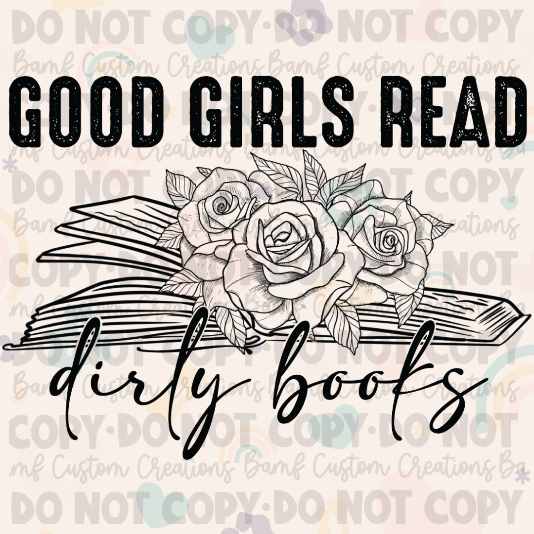 0650 | Good Girls Read Dirty Books | Stickercal
