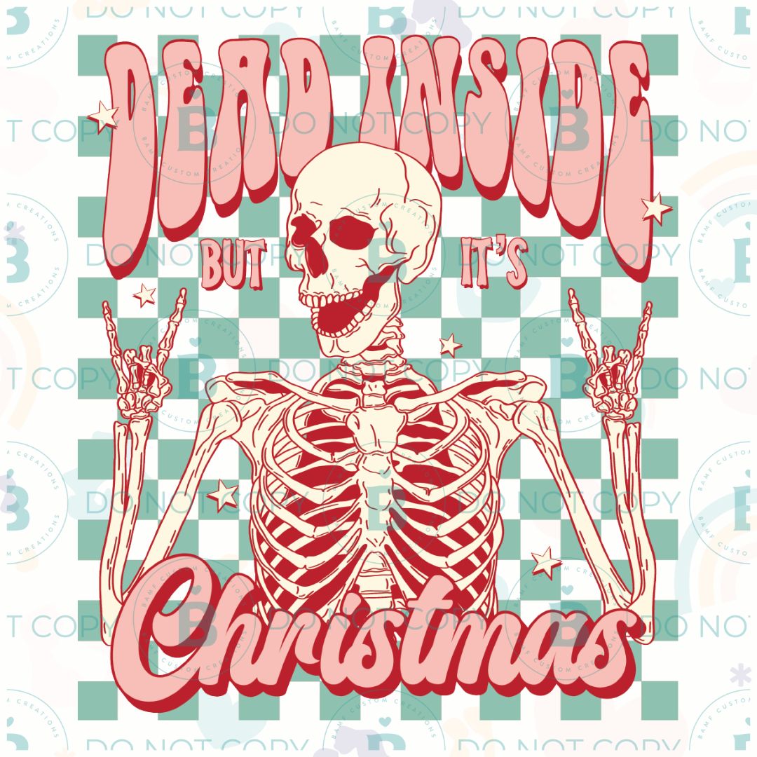 0703 | Dead Inside but It's Christmas Time | Stickercal