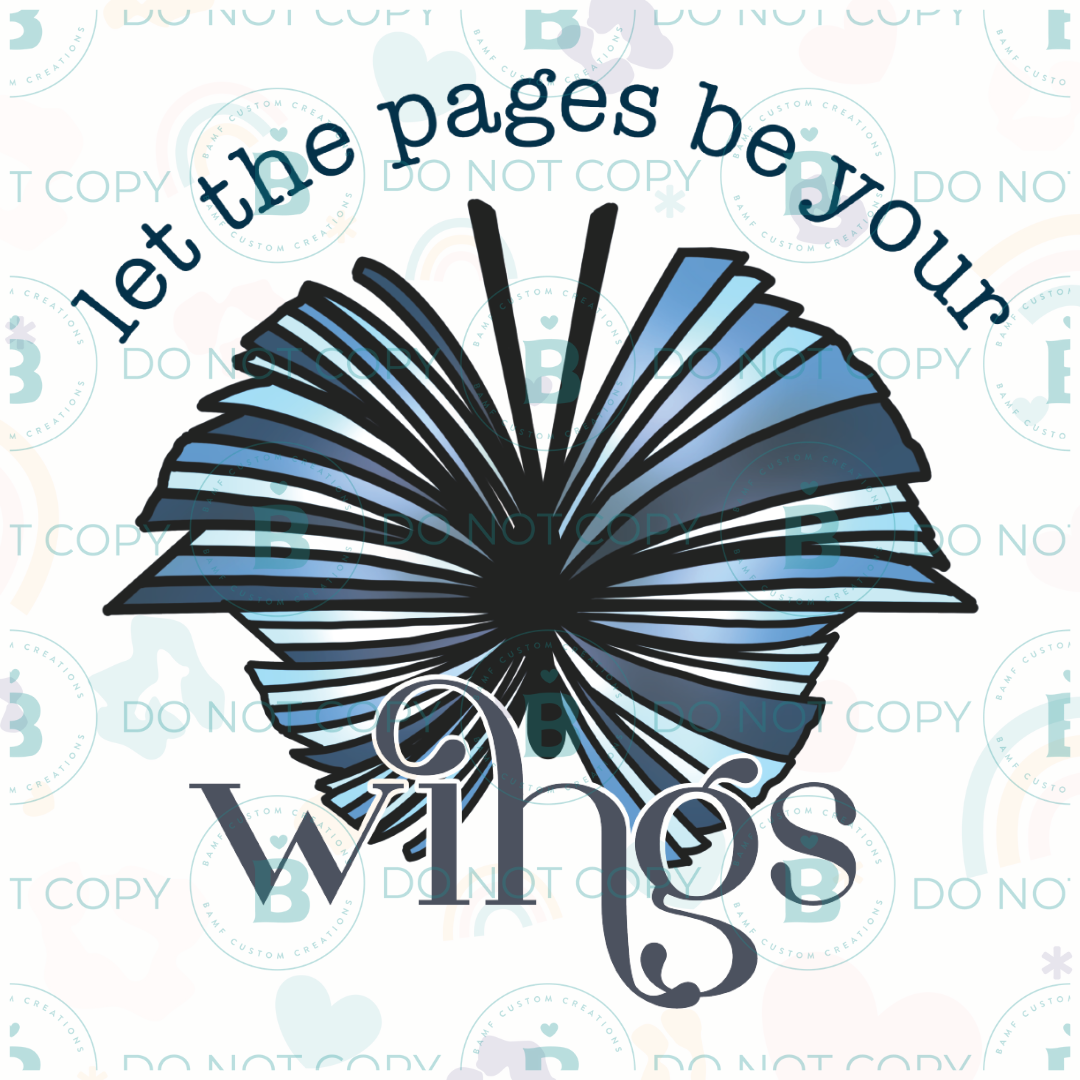 0719 | Let the Pages Be Your Wings | Stickercal
