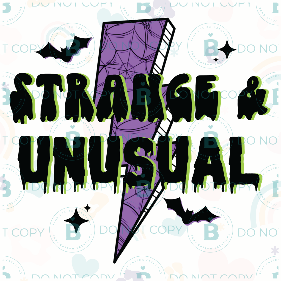 0739 | Strange & Unusual | Stickercal