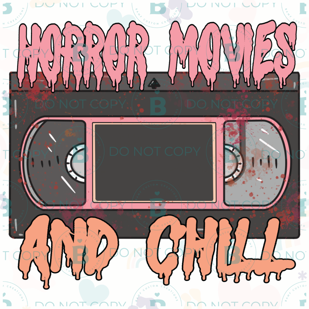 0762 | Horror Movies & Chill (Color) | Stickercal