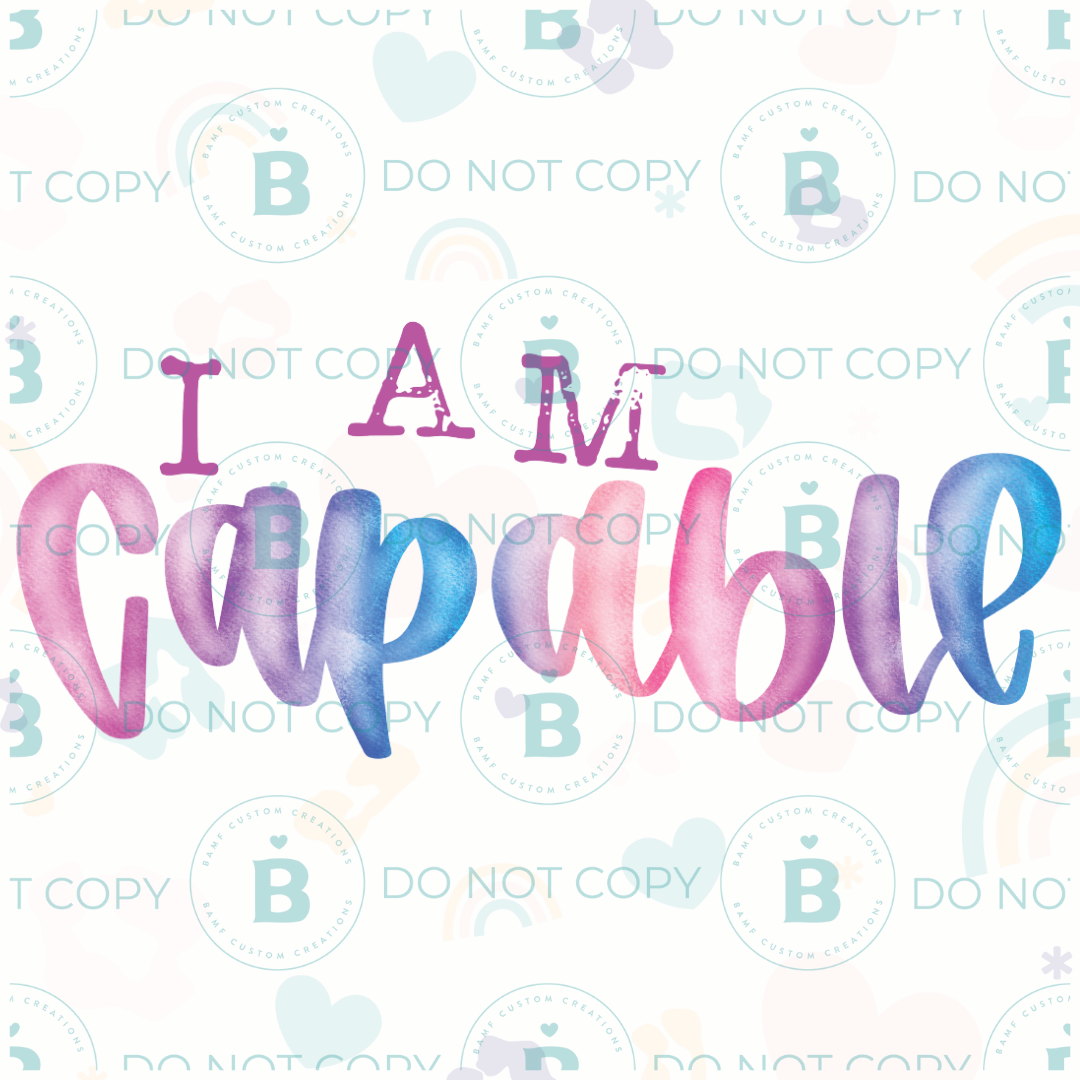 0808 | I Am Capable | Stickercal