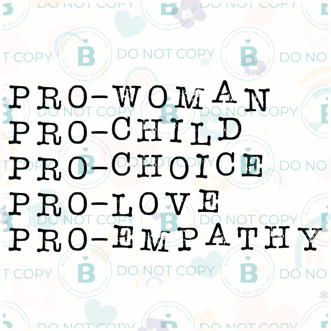 0811 | Pro-Woman | Stickercal