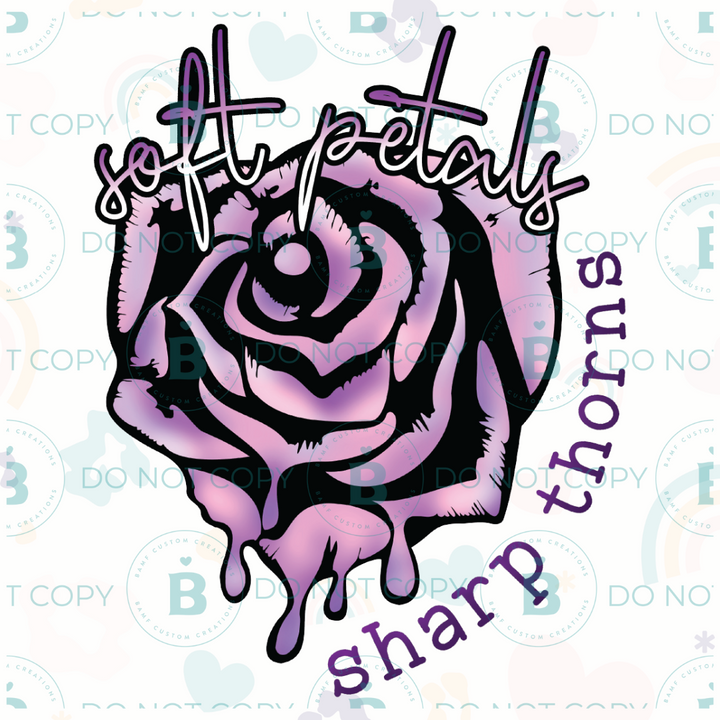 0824 | Soft Petals, Sharp Thorns | Stickercal
