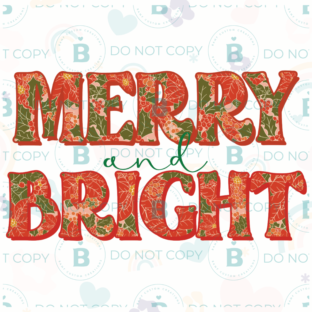 0838 | Merry & Bright | Stickercal