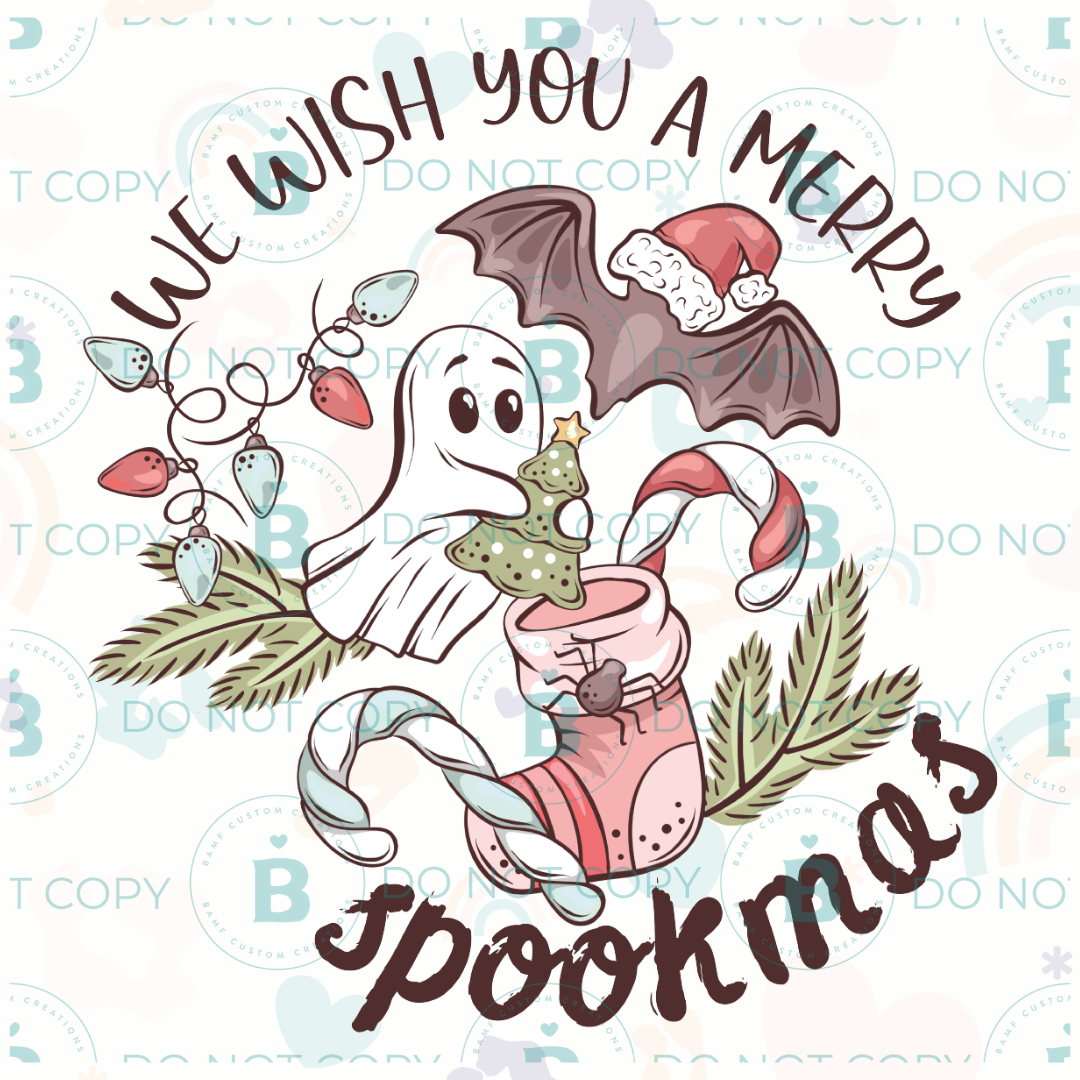 0853 | We Wish You a Merry Spookmas | Stickercal