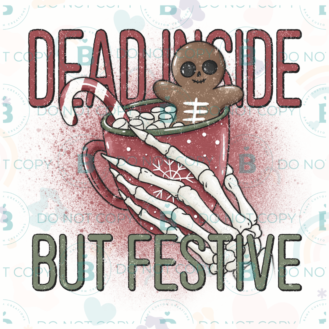 0859 | Dead Inside but Festive | Stickercal