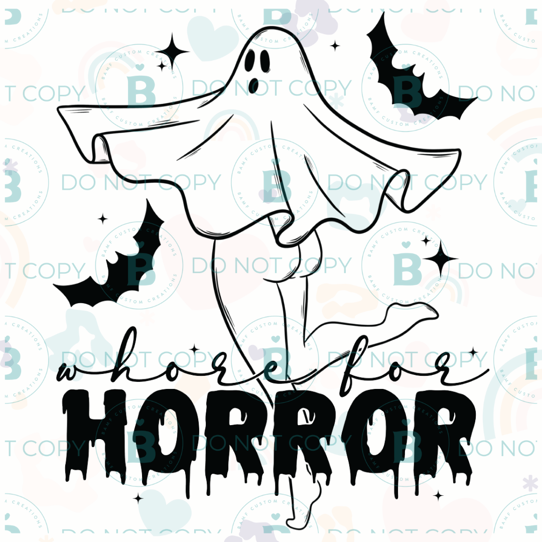 0869 | Whore for Horror | Stickercal