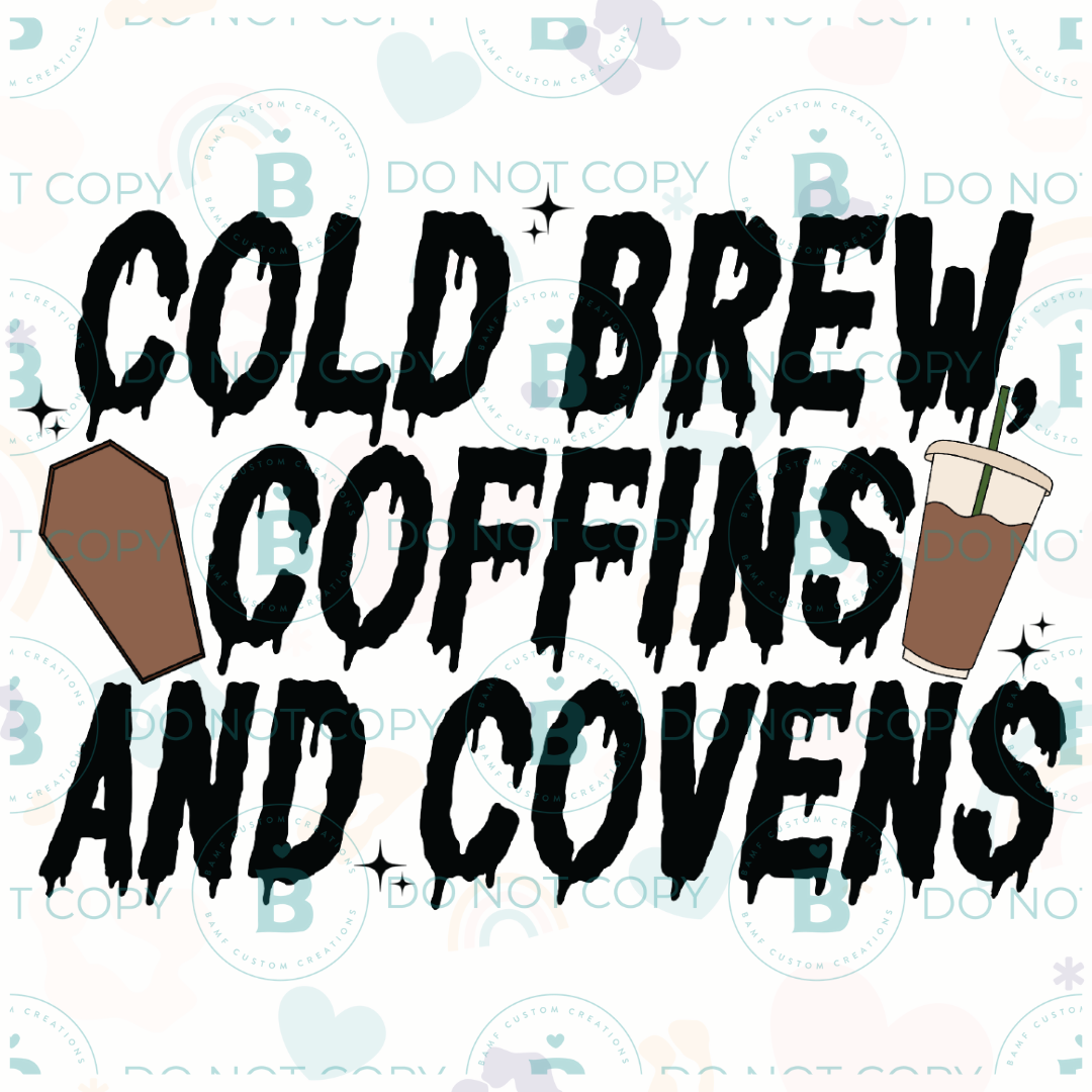 0884 | Cold Brew, Coffins & Covens | Stickercal