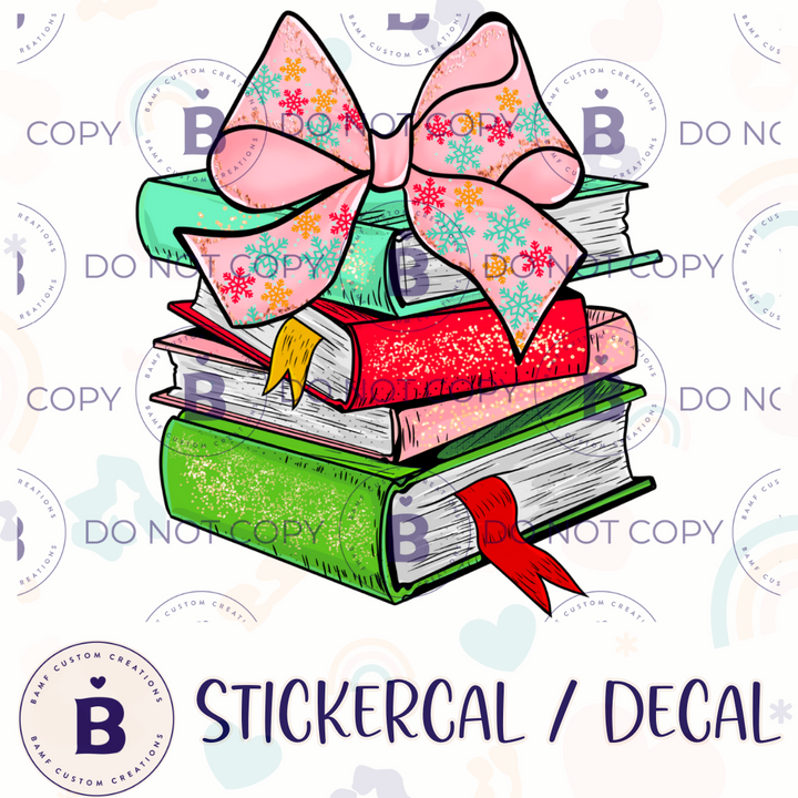 0916 | All I Want for Christmas is Books | Stickercal
