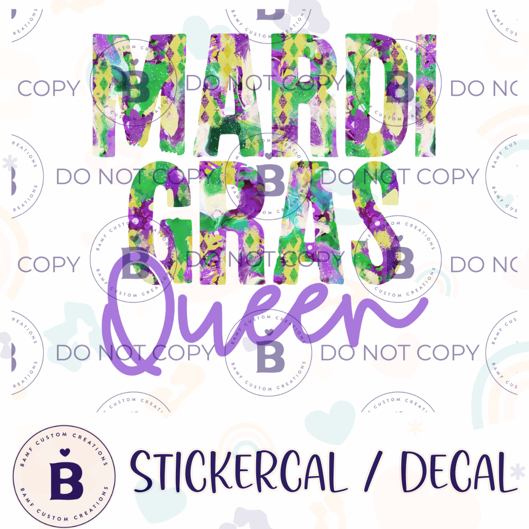 0970 | Mardi Gras Queen | Stickercal