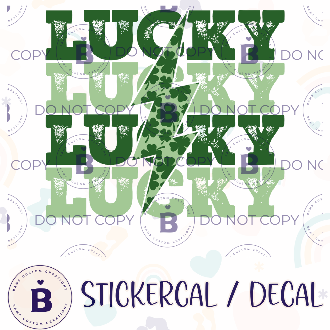 0972 | Lucky Stacked | Stickercal