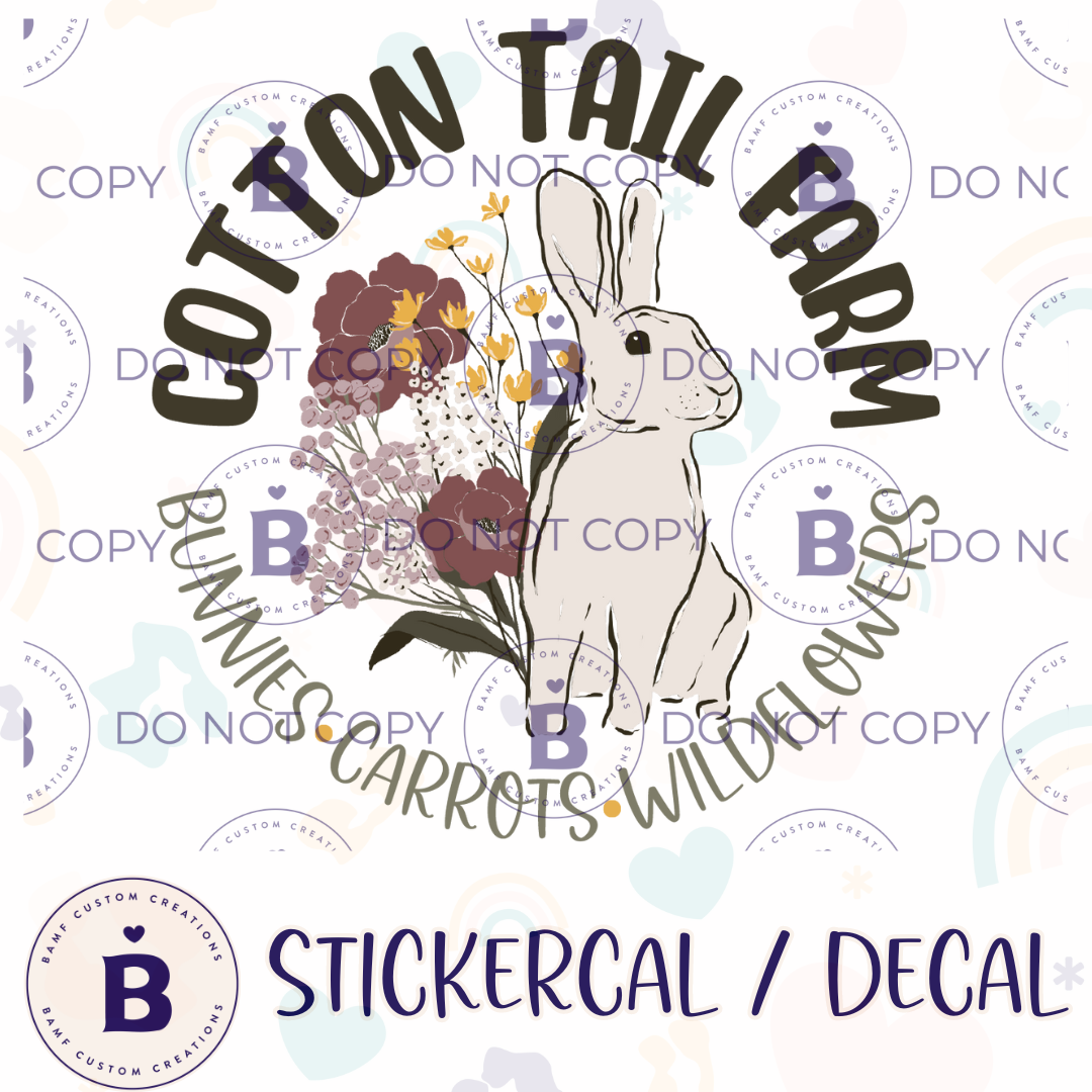 0975 | Cotton Tail Farm | Stickercal