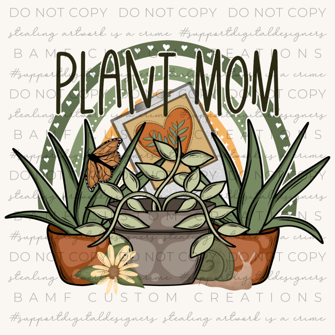 0983 | Plant Mom | Stickercal
