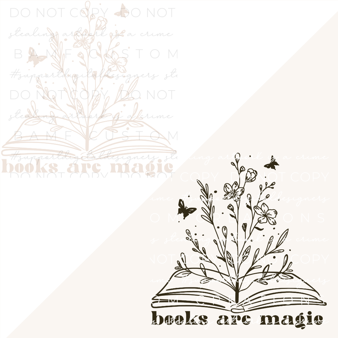 0987 | Books are Magic | Stickercal
